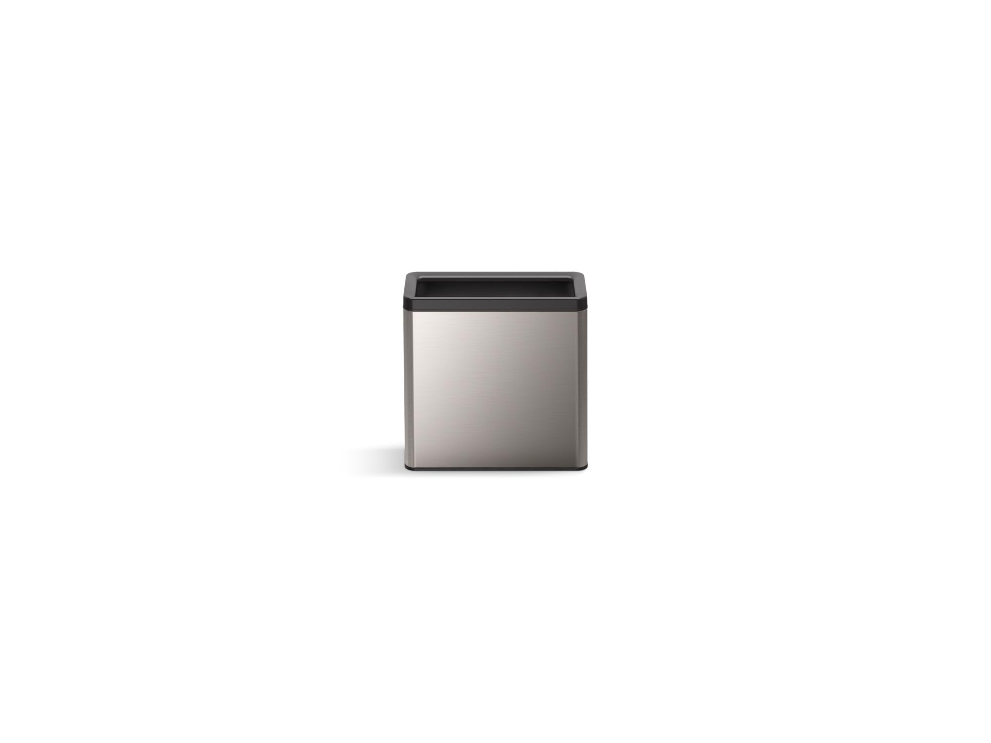 Kohler K-31313-St 12-Liter Open-Top Trash Can, Stainless Steel
