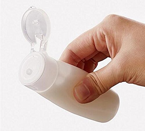 12Pcs Empty Refillable Plastic Bottle - 12Ml Soft Squeezable Flip Lid Bottle Container Jar Vials For Sample Package Cosmetic Makeup Emollient Water Lotion Shower Gel Emulsion Liquid