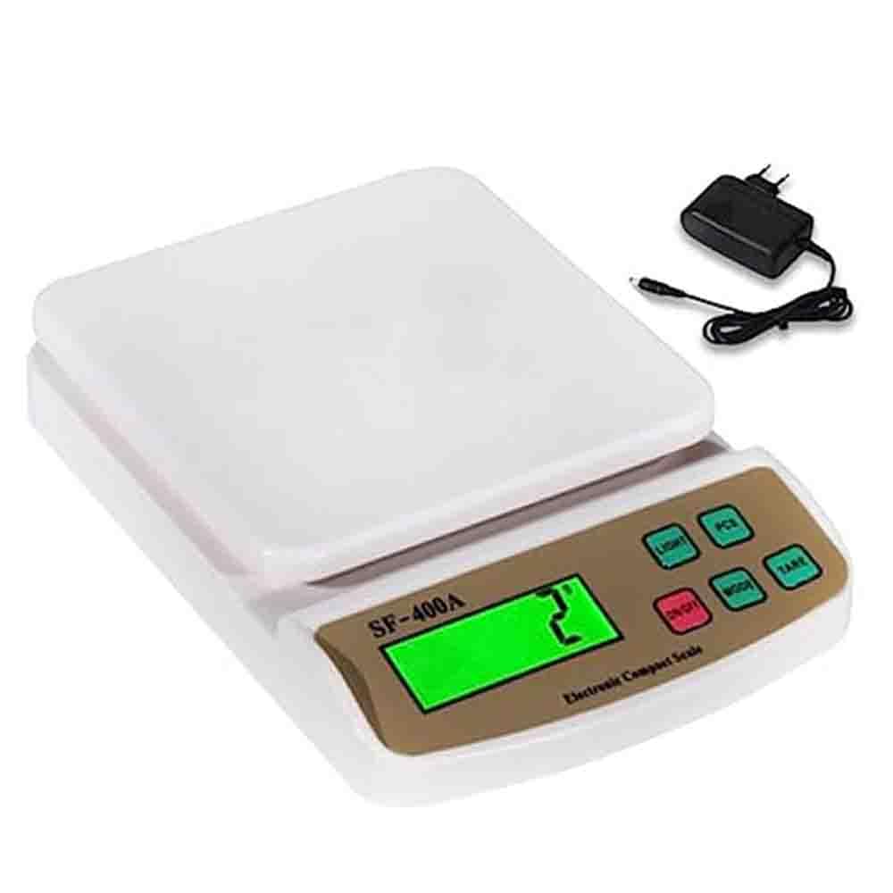 Mcp Digital Kitchen Scale Precision With MultiFunction & Tare Function Capacity 1Gm  10 Kg For Home, Kitchen, Shop ( White )