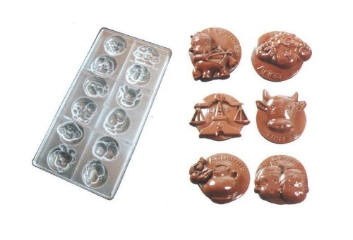 Polycarbonate Horoscope Mold, 12 Cavities