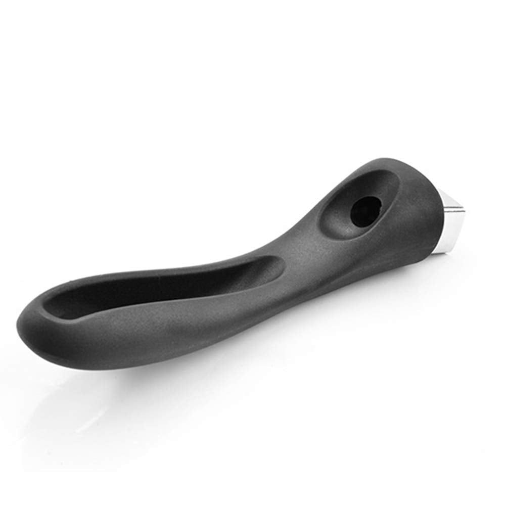 AUMACHEN Scald-Proof Long Handle Pot Lid Grip - Black Plastic Replacement Kitchen Accessory, Model 16838845463061
