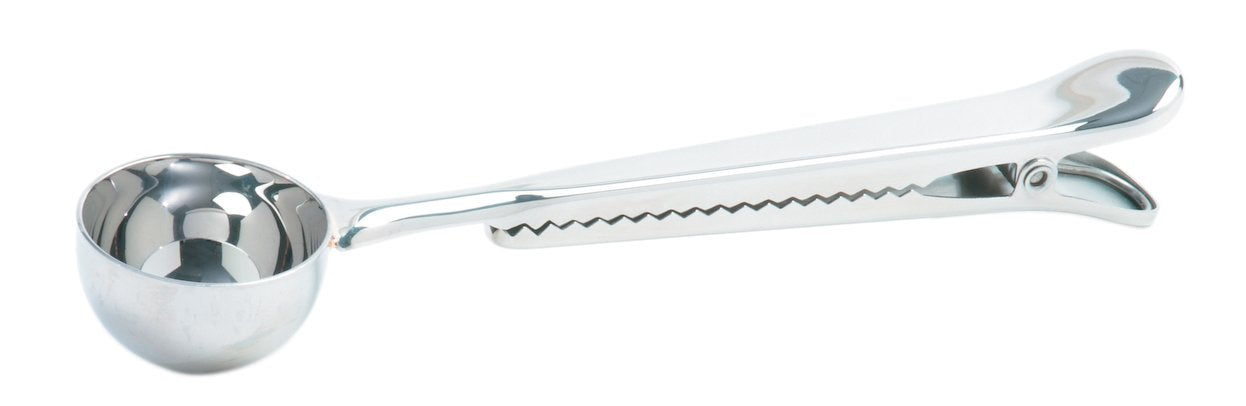 Norpro Coffee Scoop With Bag Clip Stainless Steel 1.5 Tbsp 7.5'' X 1.5'' X .75''