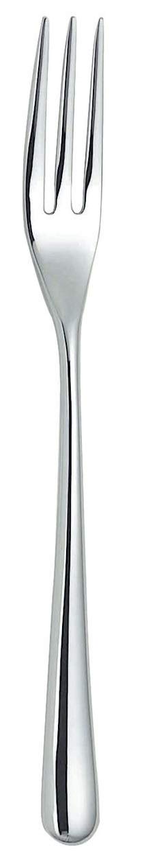 Alessi Caccia Dessert Fork, Silver