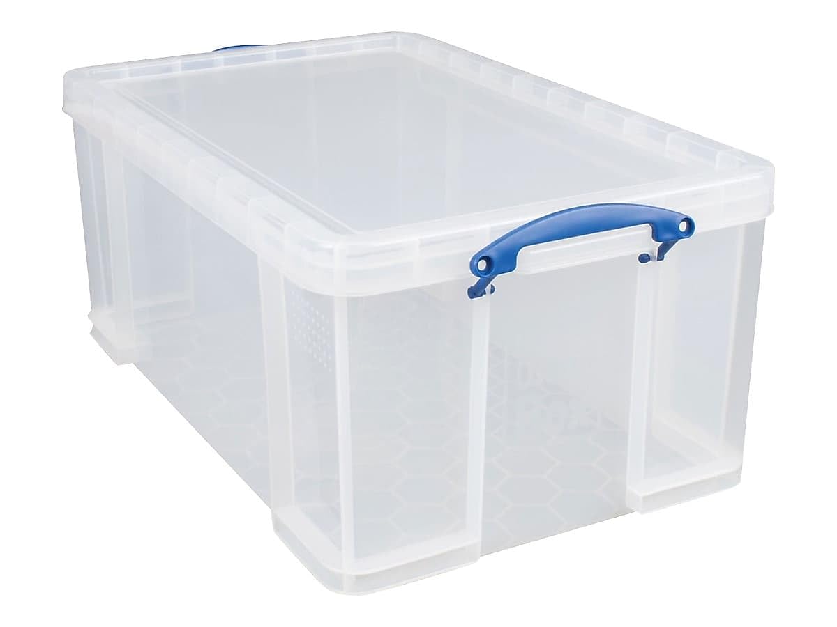 REALLY USEFUL OFFIcE BOX cLEAR 64LT 64c