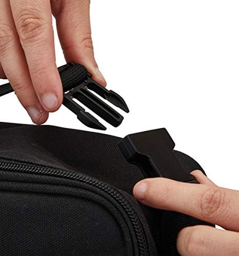 Packit Freezable Classic Lunch Box, Black, Built With Ecofreeze Technology, Collapsible, Reusable, Zip Closure With Zip Front Po