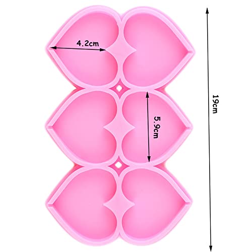 1Pc Love Heart Lollipop Silicone Molds Cupcake Topper Fondant Mold Baby Birthday Cake Decorating Tools Chocolate Candy Resin Mou