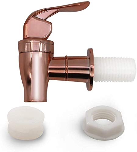 VitaLifePower Rose Gold Beverage Dispenser Spigot, Push Style, Plastic, 4 Pack