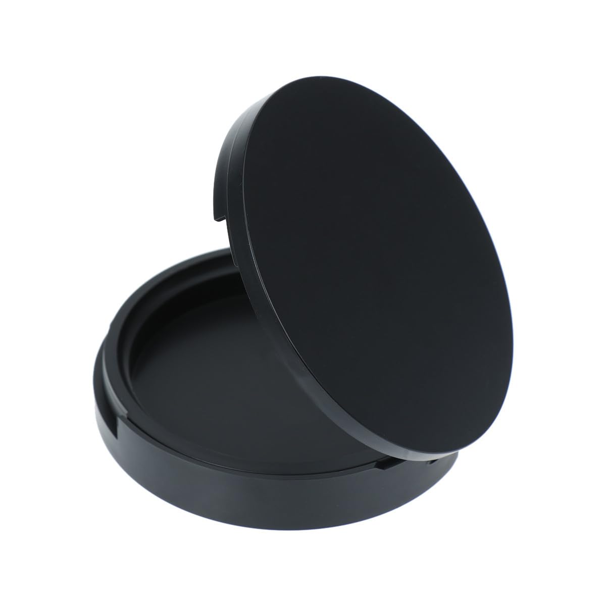 VALICLUD Round Refillable Powder Compact Case 2PCS Empty Makeup Container with Mirror for DIY Beauty Blush and Lip Balm TravelF