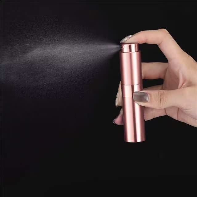 Lisapack 8Ml Brushed Atomizer Perfume Spray Bottle For Travel, Empty Refillable Cologne Dispenser, Portable Sprayer (Pink)