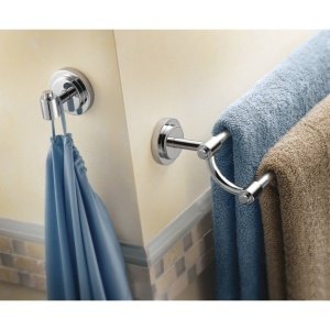 Moen Dn0722Bn Iso 24-Inch Double Towel Bar, Brushed Nickel
