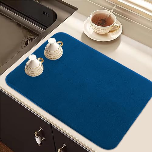 Kuber Industries Dish Dry Mat | Microfiber Drying Mat | Kitchen Drying Mat | Reversible Mat | Kitchen Absorbent Mat | Dish Dry M