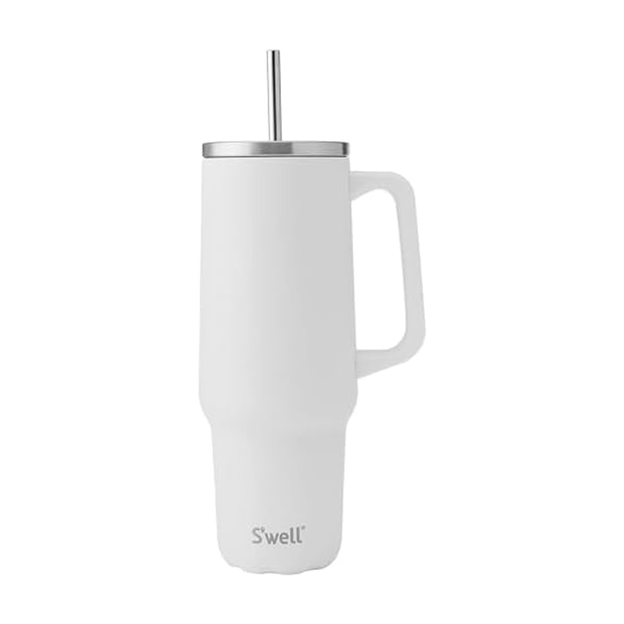 Swell Recycled Stainless Steel Tumbler XL with Straw and Handle, 40oz, Moonstone, Triple Layered Vacuum Insulated Container Kee