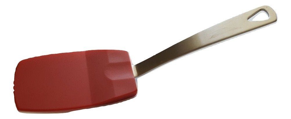 Norpro 18/10 Stainless Steel & Heat-Resistant Flexible Nylon Mini Spatula (1-Pack, Red)