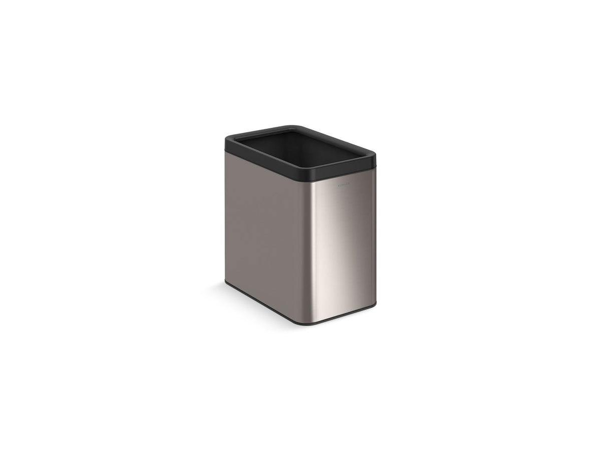 Kohler K-31314-St 25-Liter Open-Top Trash Can, Stainless Steel