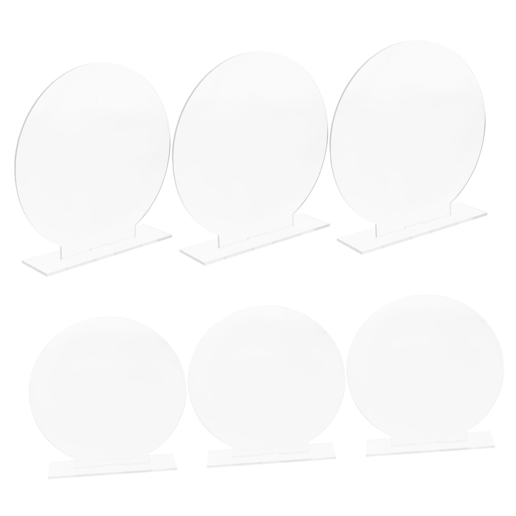 SHOWERORO Reserved Seating Signs Wedding Acrylic Sign Stand 6 Pack Wedding Party Favor