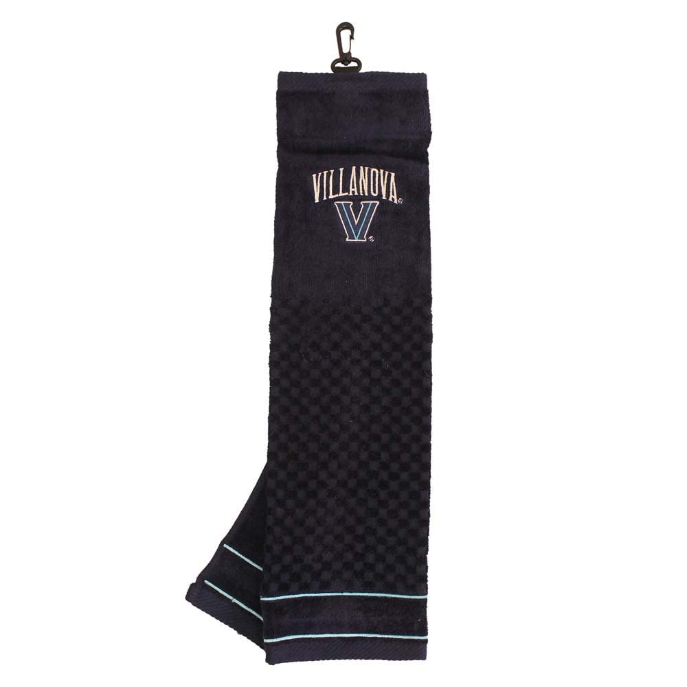 Team Golf Ncaa Villanova Wildcats Embroidered Golf Towel Embroidered Golf Towel, Checkered Scrubber Design, Embroidered Logo