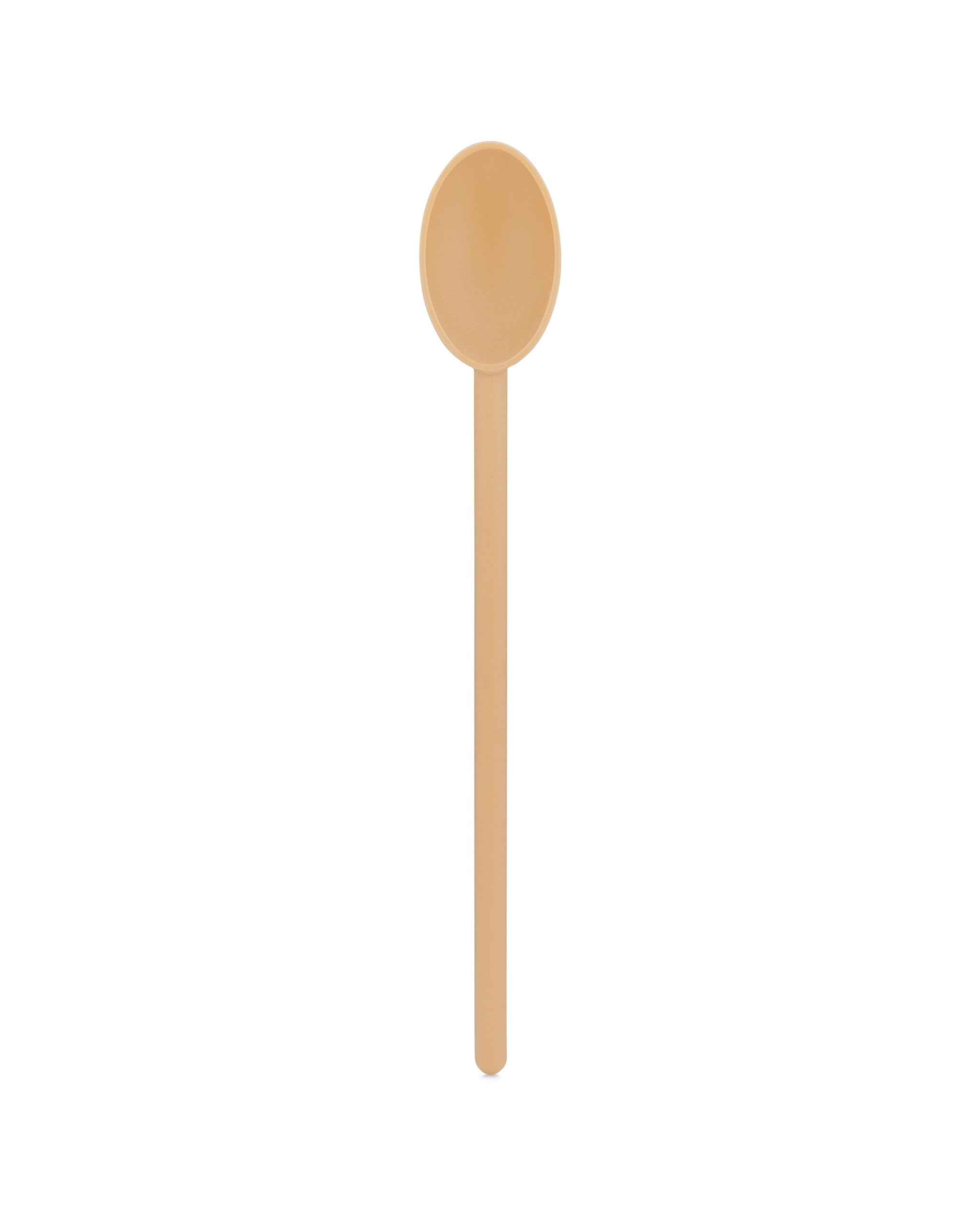 Matfer Bourgeat Exoglass High Temperature Chef Spoon, Nonstick, Dishwasher Safe, 15'', Tan
