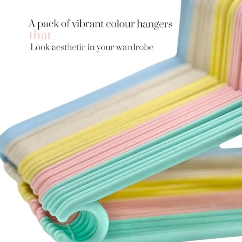Happy Cove Eco - Friendly Sturdy Cloth Hanger For Wardrobe And Cupboard Rice Husk & Bamboo Fiber Sustainable Durable | Saree Han