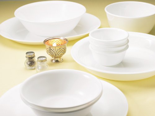 Corelle CP-9633 Plate Plate  Plate  Outer Diameter 3.7 x Height 1.8 inches (9.5 x 4.5 cm)  Shatter-Resistant  Lightweight  Winter Frost White  Small Bowl  Set of 5