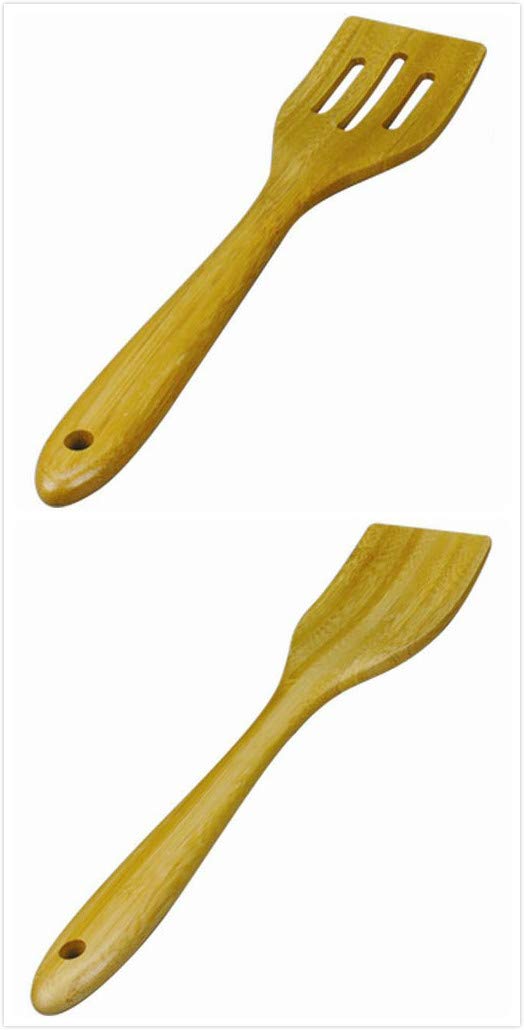 Jb Home Collection 4565, Large Spatula Set Spatulas For Non Stick Cookware Eco-Friendly Bamboo Wooden Kitchen Utensil Set, Pack