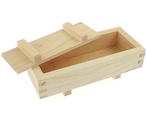 Kotobuki Oshizushi Wood Rectangular 9.5'' Sushi Mold #497-053