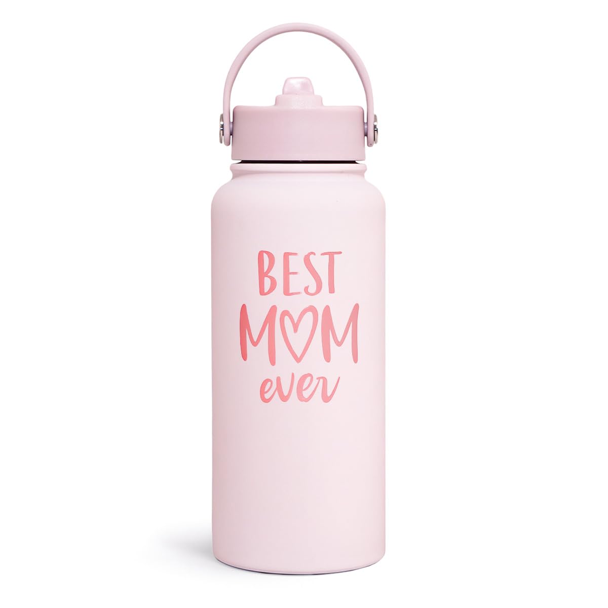 Mom Water Bottle, Best Mom Ever Bottles 32oz Stainless Steel Insulated with Lid, Gifts for Moms from Daughter Son, Gifts for Mot