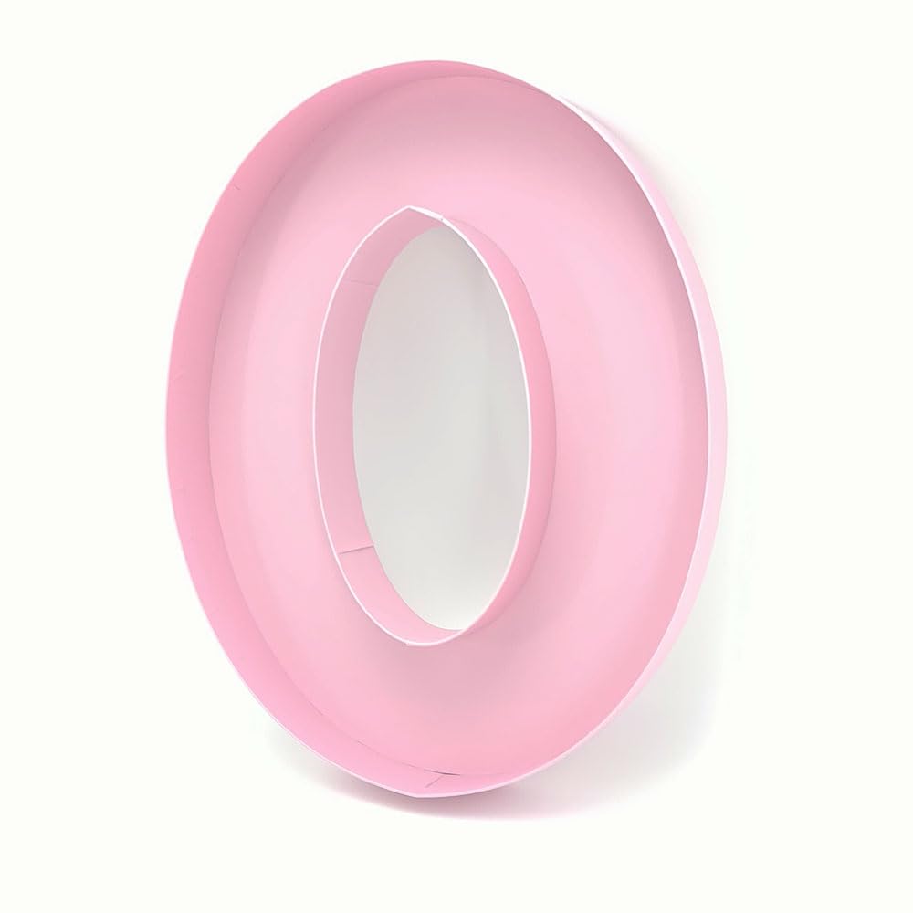 Dylcypheria 12inch Cardboard Number Fillable Food Tray Box for Charcuterie, Cupcake Arrangement,Birthday Anniversary (Pink 4)