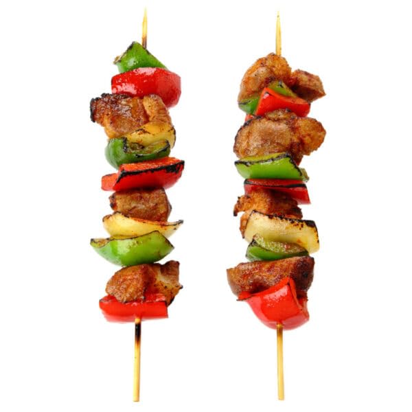 Blue Sky Bamboo Wooden Skewers - 10 Inches | 100-Count - Perfect For Grilling, Bbq, Kebabs, Fruit, Appetizers & More
