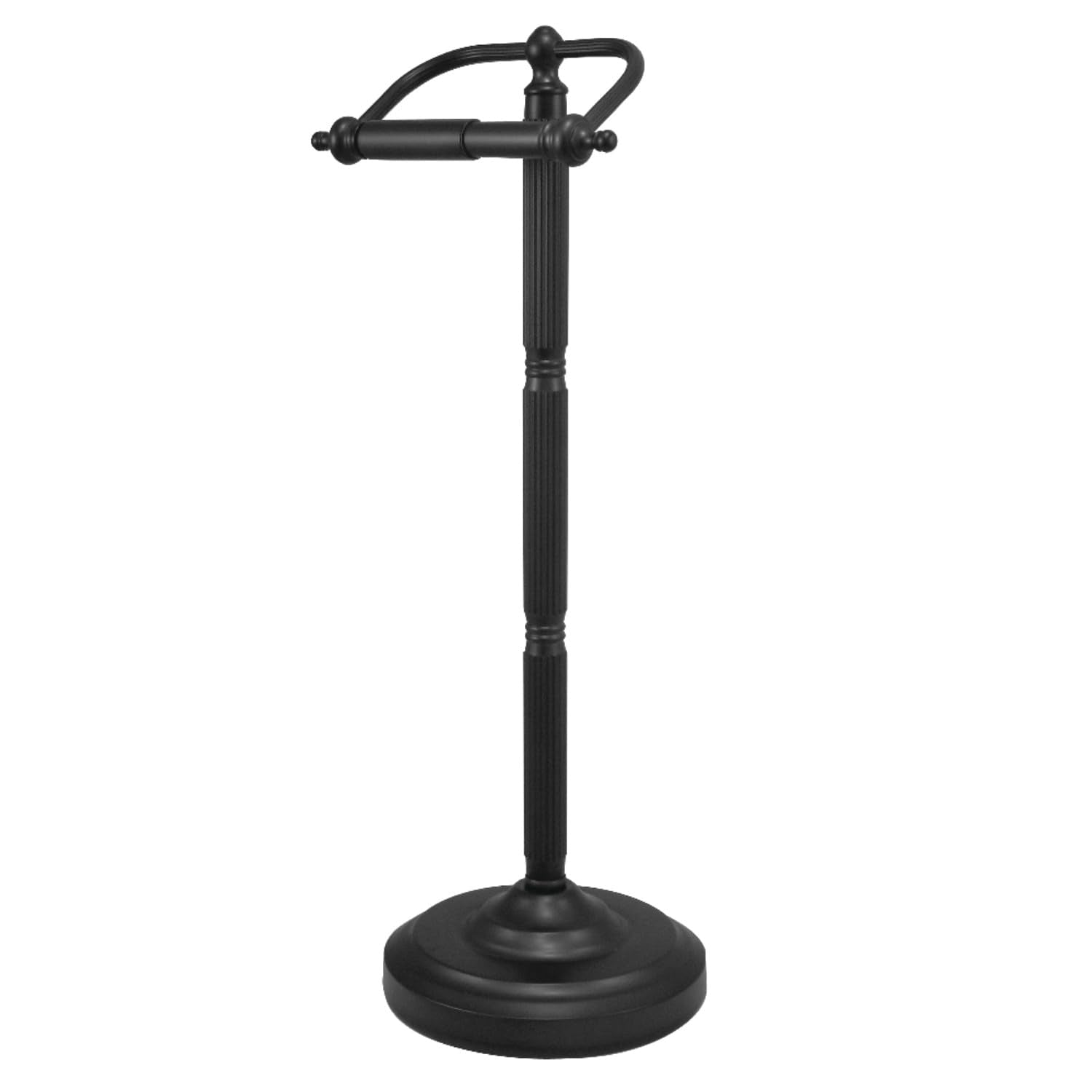 Kingston Brass CC2100 Georgian Freestanding Toilet Paper Holder  Matte Black