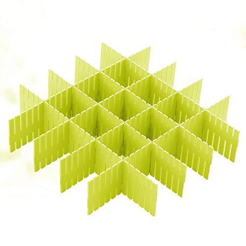 Seahaven Plastic Grid Drawer Dividers, Adjustable Sock Underwear Dresser Drawer Organizers Divider For Stationary Storage (18, G