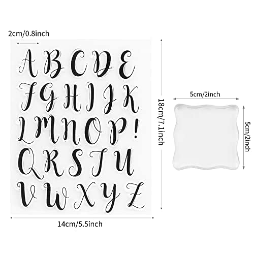 Alphabet Cake Stamp Tools Cookie Stamp Set Alphabet Numbers Fondant Cake Mold (9 Pieces)