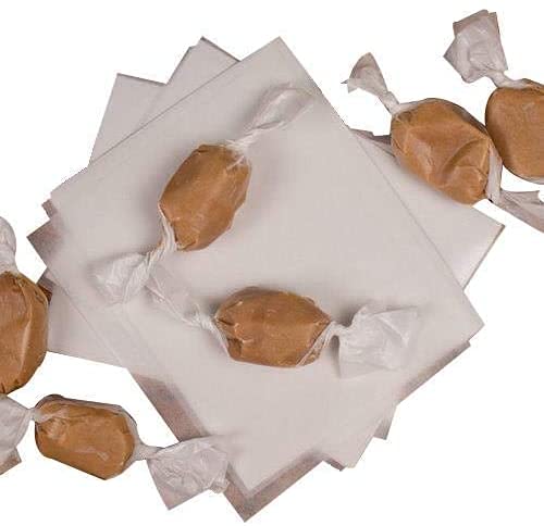 Foilman Twisting Wax Paper (500 Pack) - Best For Wrapping Homemade Candies, Taffy, Chocolate - Fold Easily & Holds The Twist Sha
