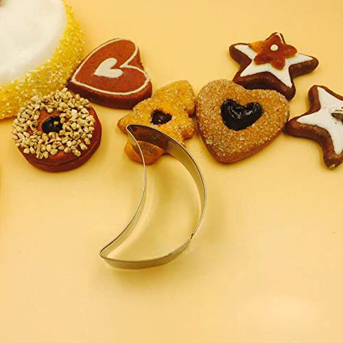 Wotoy Stars And Moon Biscuit Cake Night Sky Theme Cutting Mold - Stainless Steel