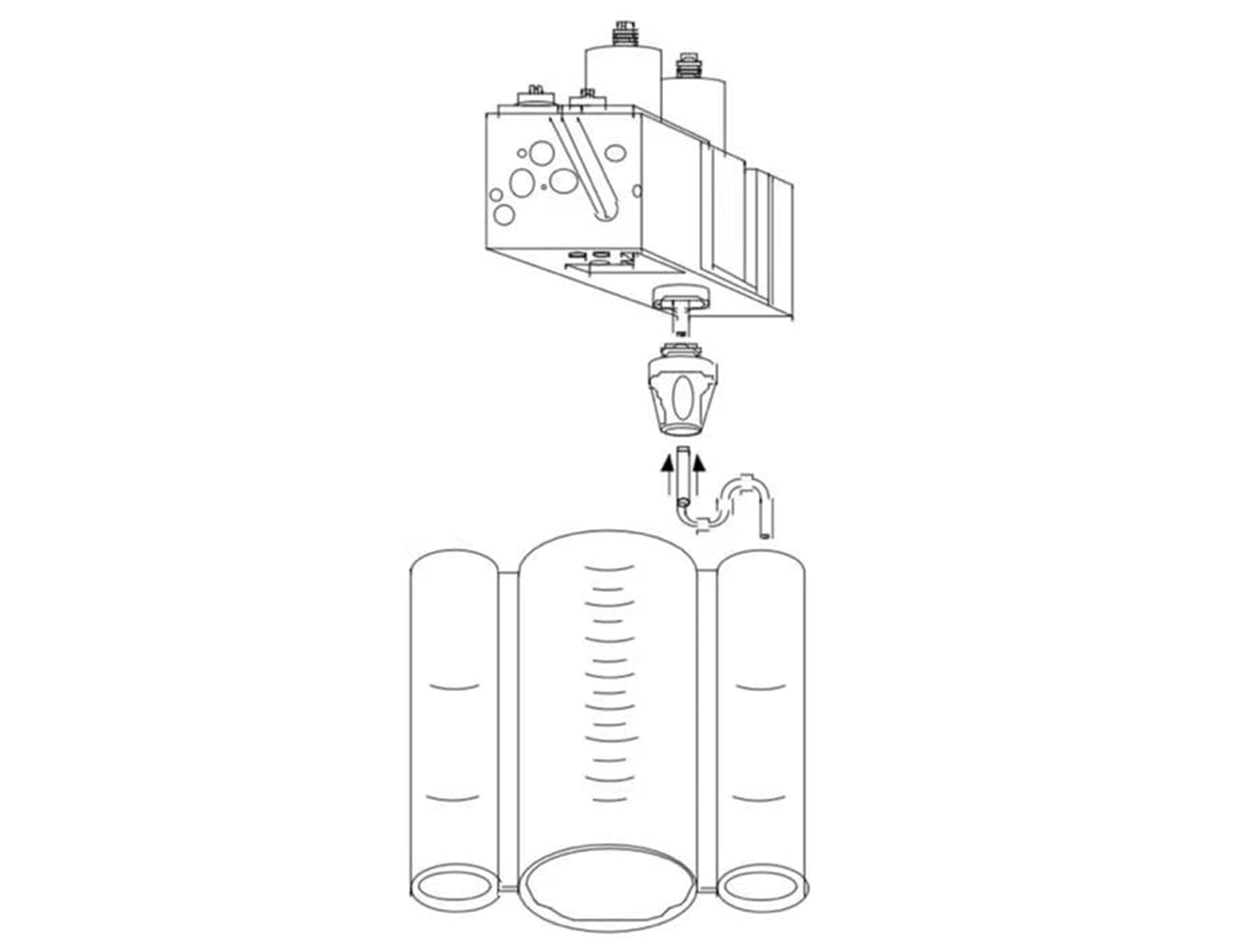 Tsingseen Life Soda Dispenser Syrup Separator Brix Cup 4.4 To 1 5.4 To 1 Ratio Syrup,1010859 Separator Syrup''S'' Tube, Uf1/Sf1