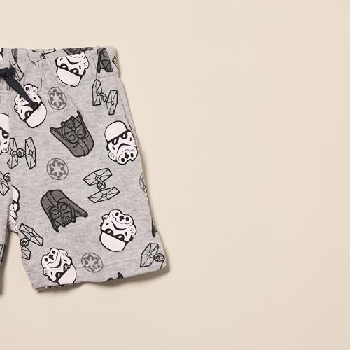 Amazon Essentials Disney  Marvel  Star Wars Baby Boys Shorts, Pack Of 3, Star Wars Tiny Trooper, Preemie