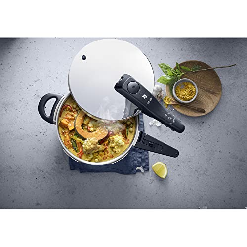 WMF Perfect - Quick Cooker     22 cm Diameter of 6 Litres and a Half Cromargan Stainless Steel for Induction