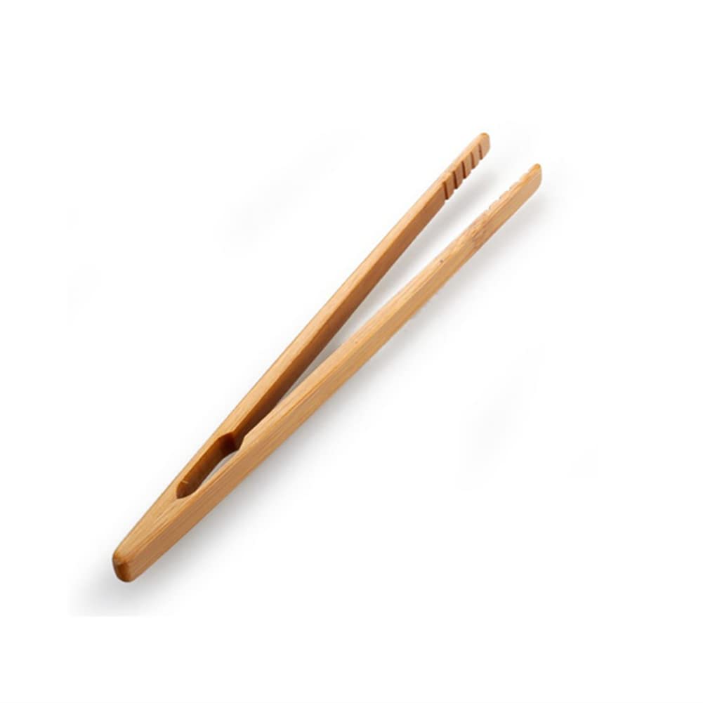 4 Pcs 7Inch Bamboo Tea Tongs Long Toast Tongs Wooden Cooking Tongs Natural Serving Tongs Catering Buffet Tongs Anti Slip Tongs F