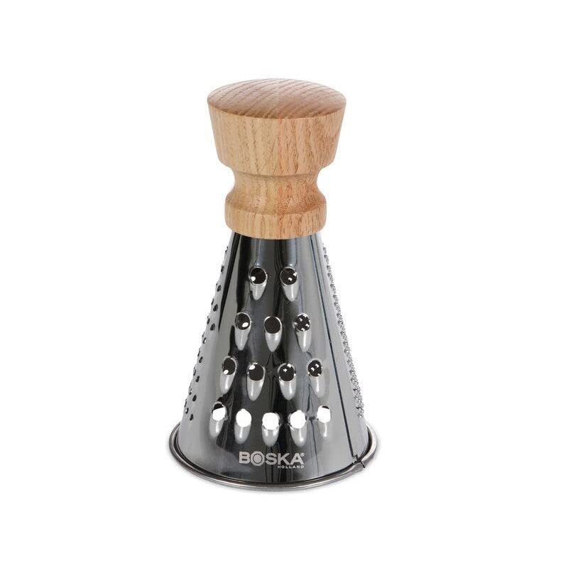 BOSKA Stainless Steel Table Grater - Manual Shredder for Cheese & Veggies - Small, Silver, Model 320115