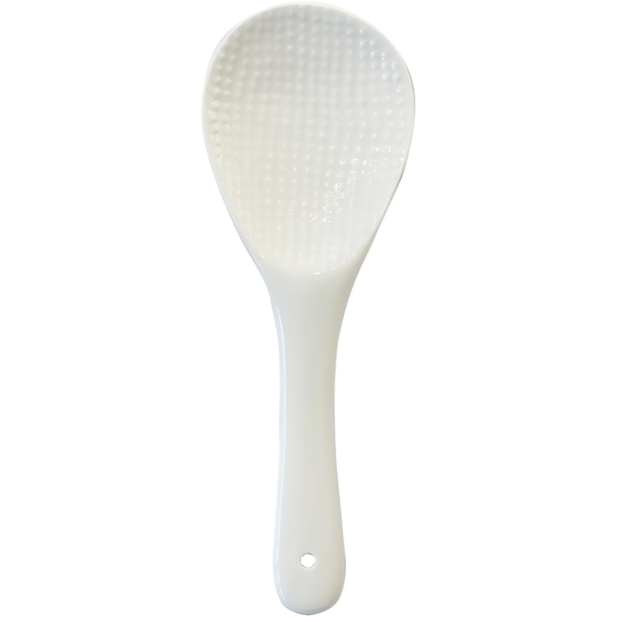 Ceramic Rice Nonstick Spoon White Bone China Serving Scoop for Rice Cooker Kitchen Use Reusable