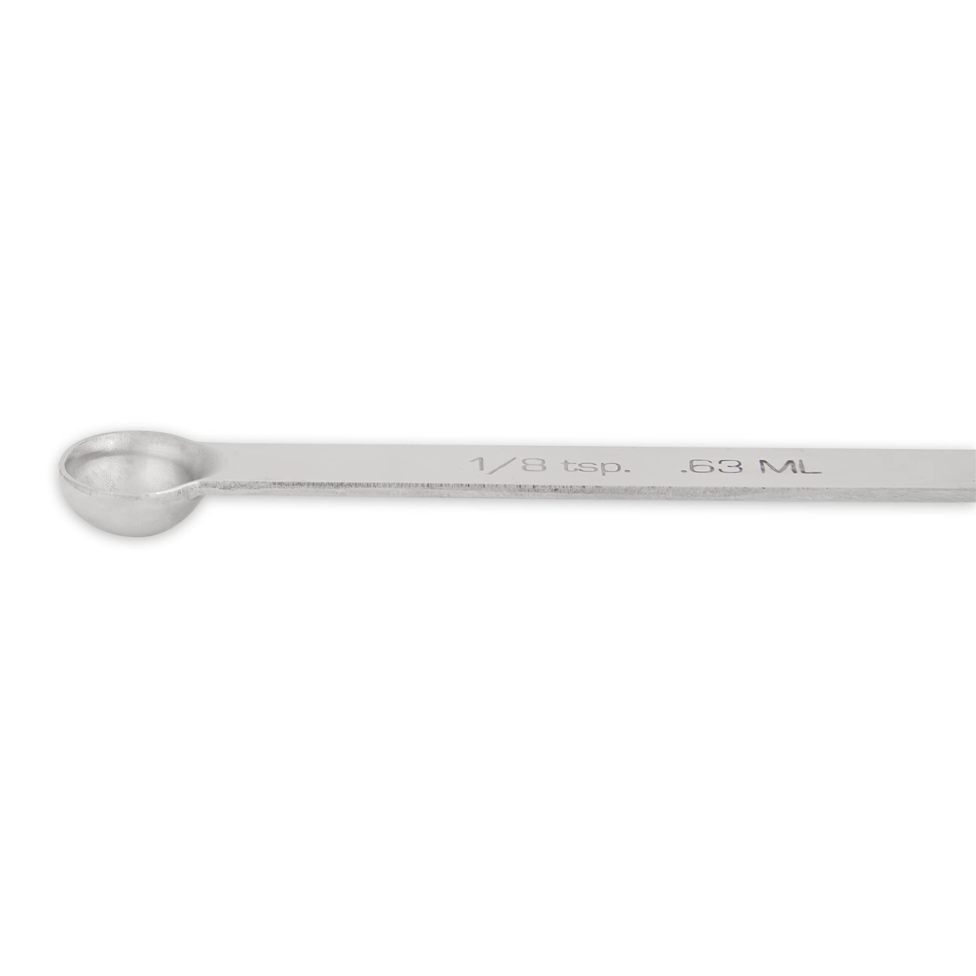 Rsvp International Endurance Kitchen Collection Open Stock Measuring Spoon, Stainless Steel, Dishwasher Safe, 0.125-Teaspoon