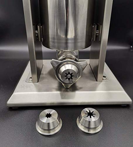 Wutfly 3 Sizes Stainless Steel Hollow Churro Nozzles Attachment For Spanish Churro Maker Machines