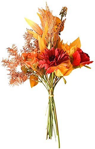 koTTIYA Artificial Flowers Simulation Bouquet of Flowers for Autumn Fall Home Store Office Wedding Decoration