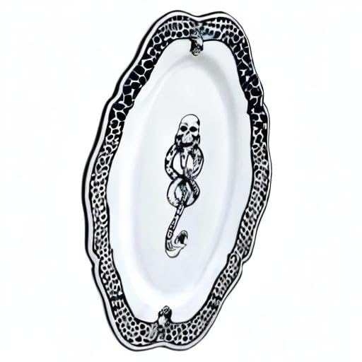 Harry Potter Voldemort Death Eater Dark Mark Porcelain 14'' Serving Platter