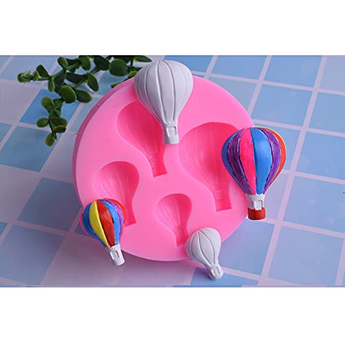 Cestony 3Pcs/Set Hot Air Balloon Fondant Silicone Molds For Diy Baby Shower Cake Fondant Biscuit Cookies Soap Sugar Pudding Choc