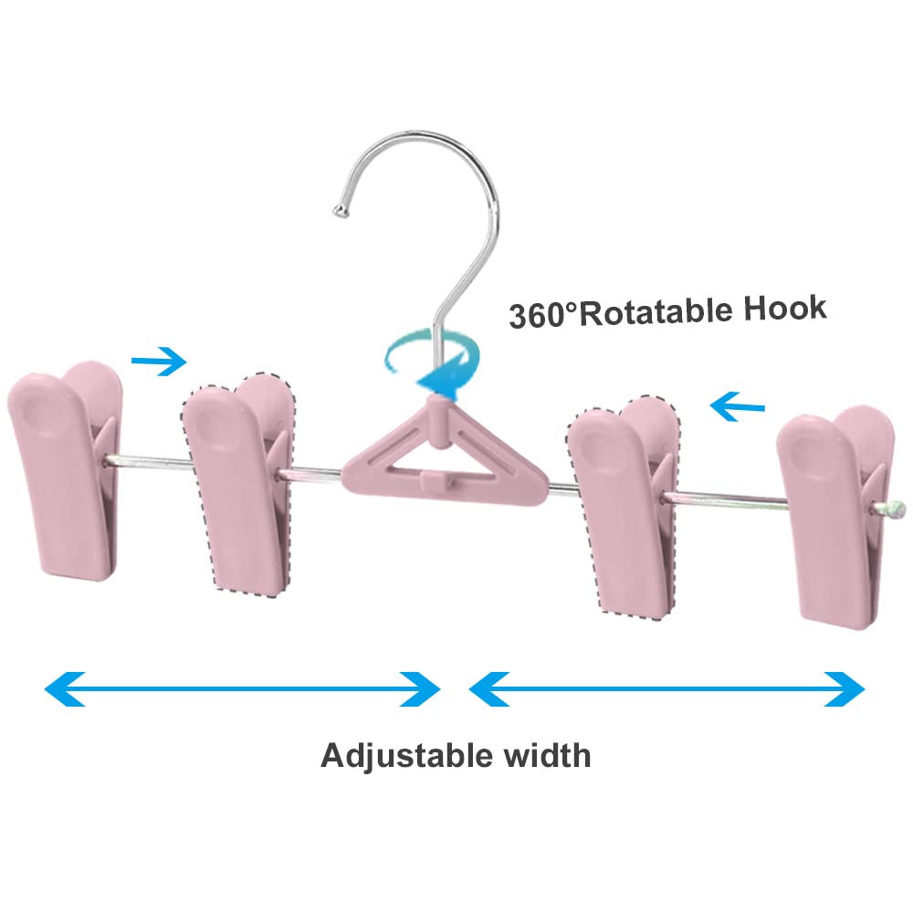 Northern Brothers Skirt Hangers With Clips - Pants Hangers With Clips 30 Pack Clip Hangers Heavy Duty Skirt Hangers With Clips S