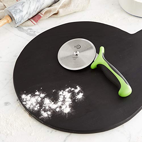 Mercer Culinary Millenniapizza Cutter With Green Handle, 4 Inch Wheel, Stainless Steel