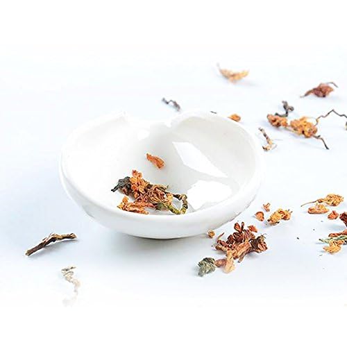 11X4Cm White Porcelain Cha He Tea Vessel -Coffee Bean Weighing Tray-Loose Leaf Tea Presentation- Tea Accessory - Tea Scoop