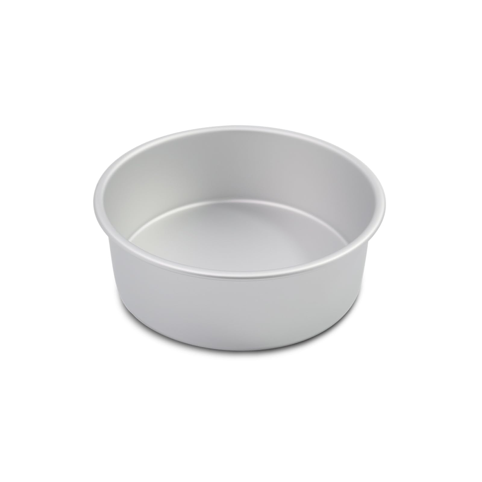 kefyixc 8 Inch Cake Pan, Aluminum Round Cake Baking Pans Tins For for birthday cake party cake, Non-Toxic, Only Handwasher.Silve