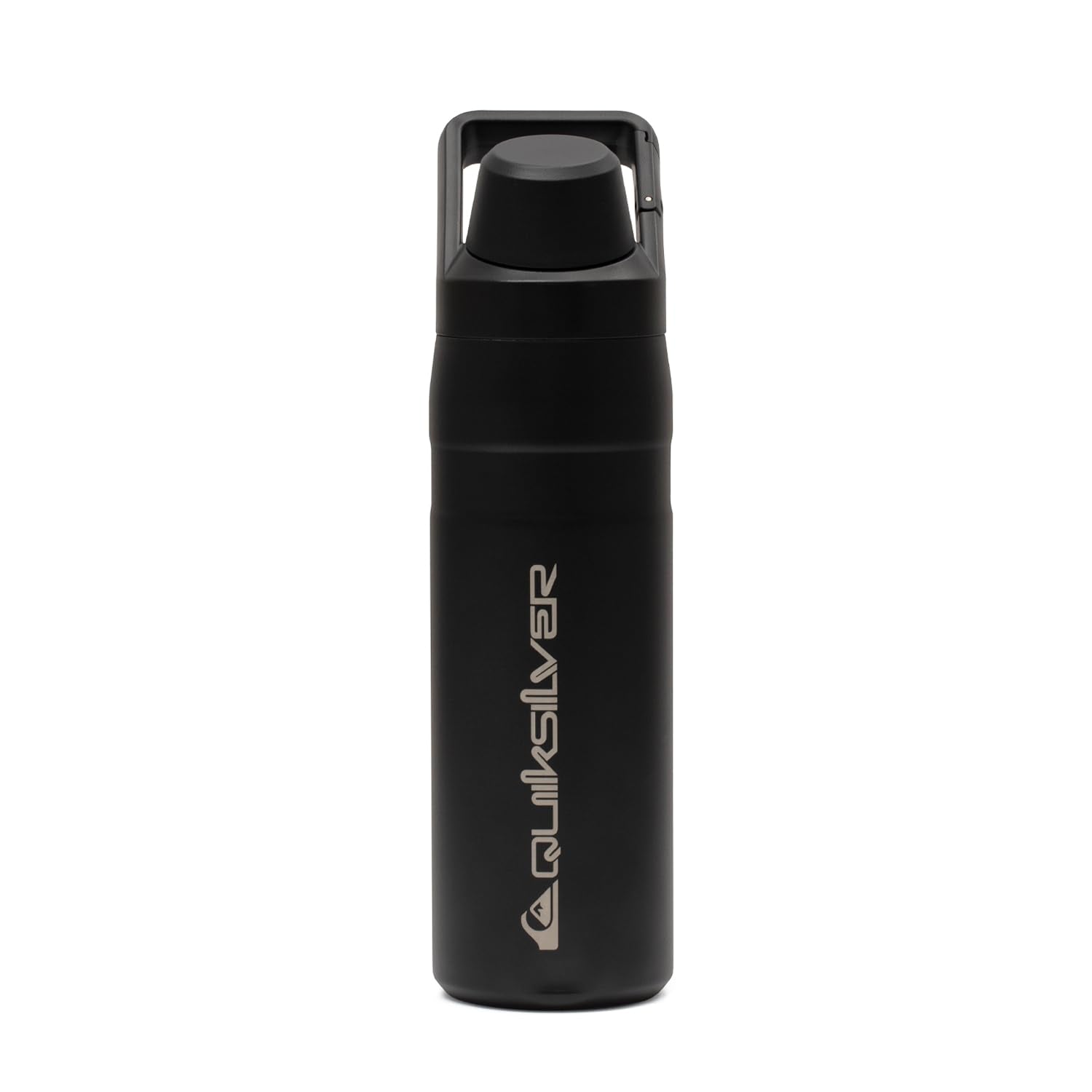 Quiksilver 24oz Stainless Steel Water Bottle, Wide Mouth Insulated Tumbler with Carabiner Hook, 18/8 Steel, 24hr Cold, BPA Free 