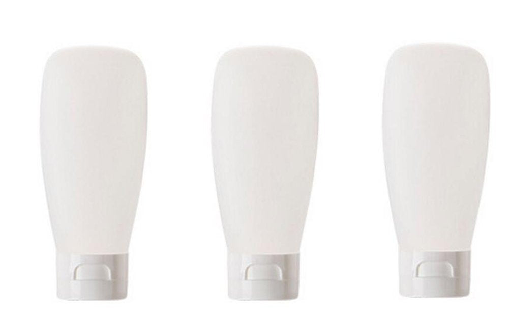 12Pcs 100Ml/3.3Oz Empty Clear Refillable Cosmetic Soft Tube Squeeze Bottle With Flip Cap Makeup Container Shampoo Facial Cleanse